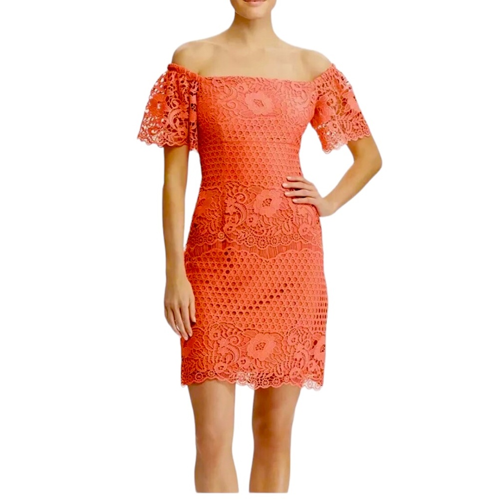 Lauren Ralph Lauren Off the Shoulder Sheath Dress- Size 4